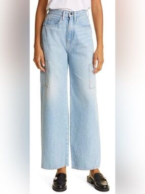 Frame Denim Le Pixie High Waist Side Pocket Baggy Jeans~ Genoa